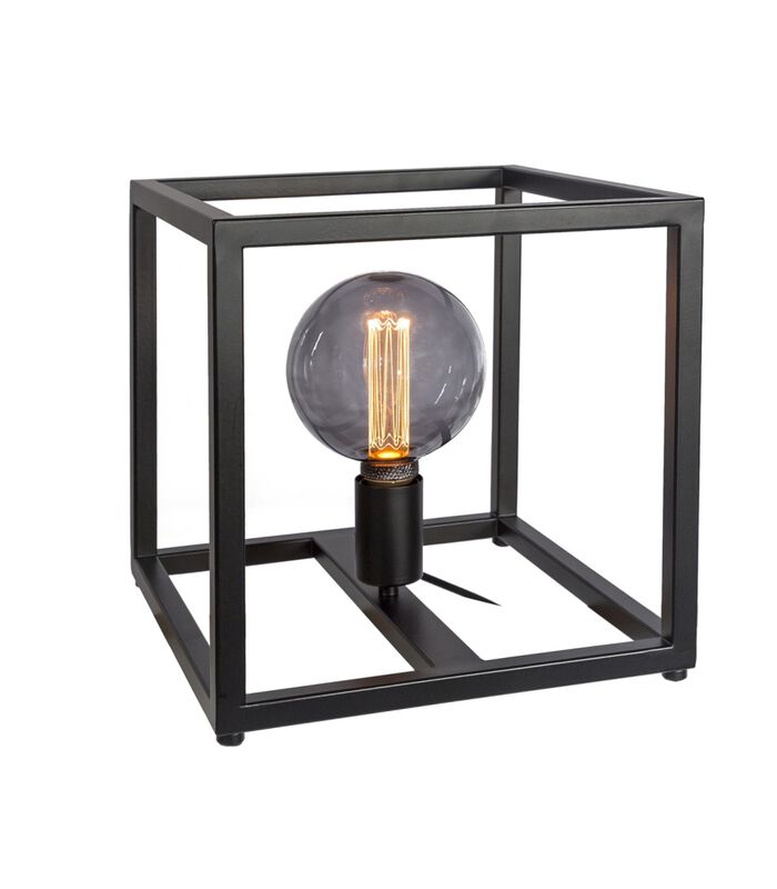 Cage - Lampe à poser - grande - 28cm - structure en acier - noir - 1 lumière image number 0