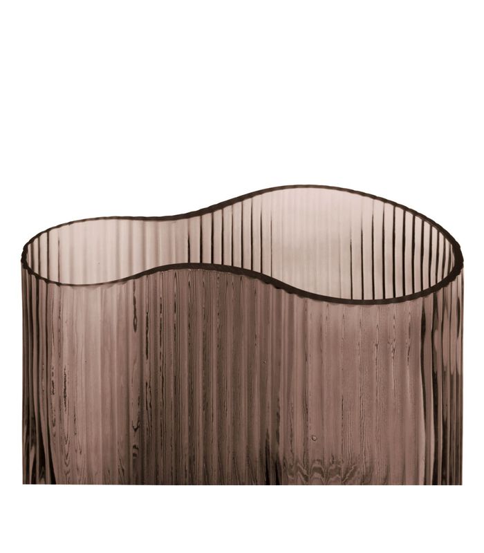 Vaas Allure Wave - Glas Chocolade Bruin - 12x18cm image number 3