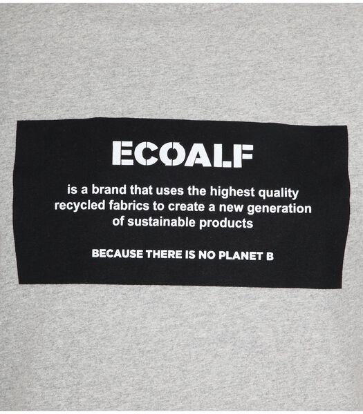 Ecoalf T-Shirt Natal Label Gris Clair