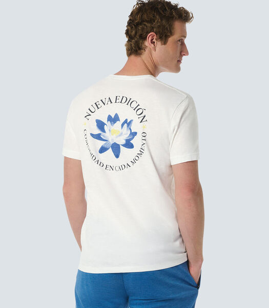 T-shirt avec un design de fleur de lotus - confort et style élégant Male