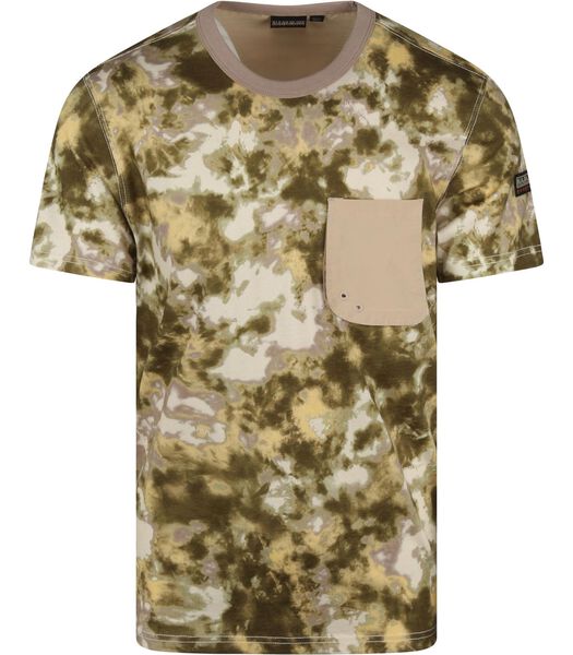 T-Shirt Camouflage Groen