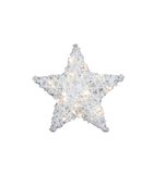 Étoile de Noël  Blanche Maisie A - avec minuterie LED - Petite image number 1