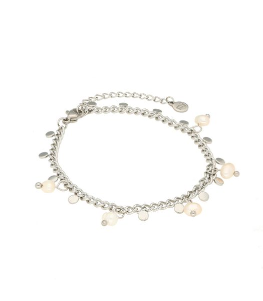 Bracelet avec petites pièces et perles