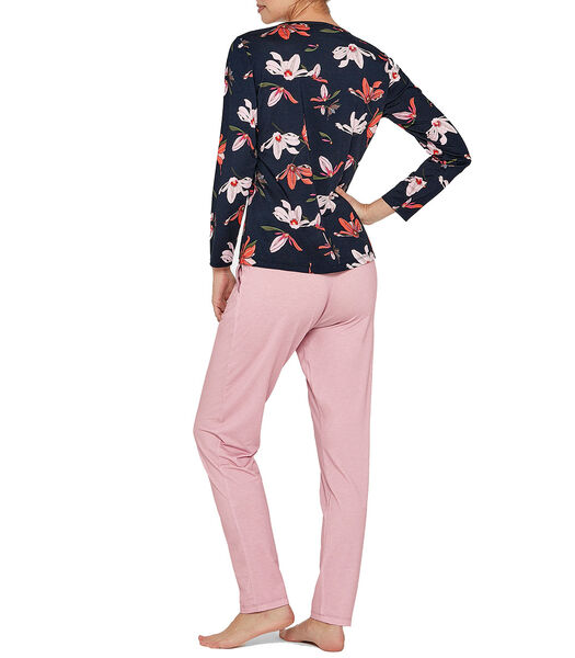 Lange pyjamaset met bloemenprint van modal Bloom