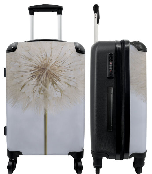 Handbagage Koffer met 4 wielen en TSA slot (Paardenbloem - Plant - Abstract - Kunst)