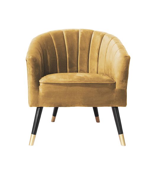Chaise Royal - ocre jaune - 70x71x80cm