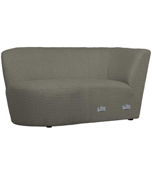 Chaise Coco - Polyester - Warm Groen - 70x80x138