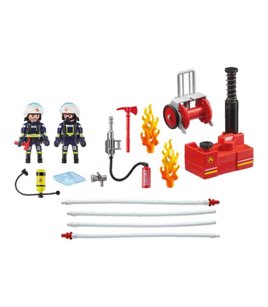 City Action - Brandweerteam met waterpomp  9468
