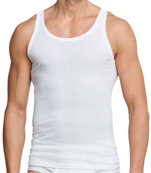 4 pack Cotton Essentials dubbelrib - onderhemd
