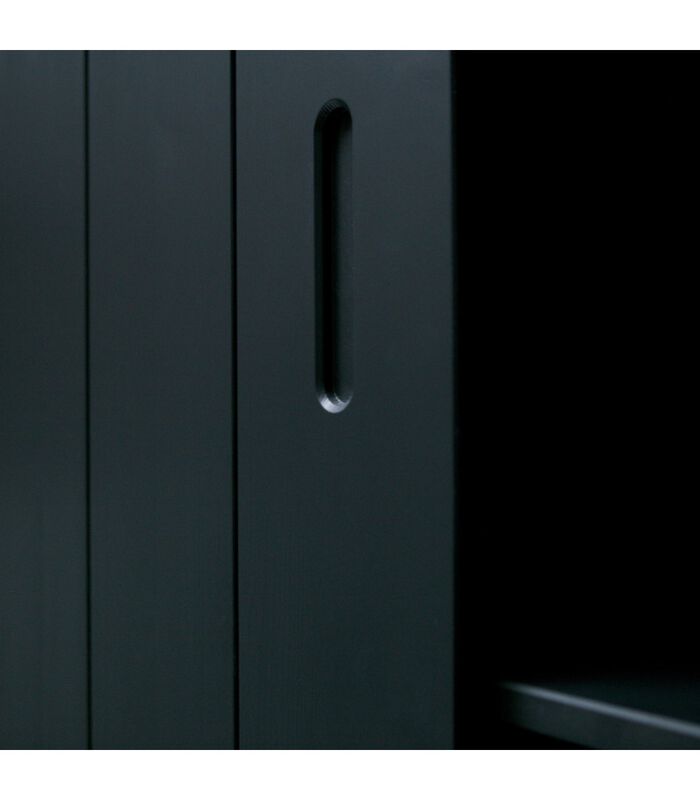 Armoire - Pin - Noir  - 200x120x42  - Move image number 1