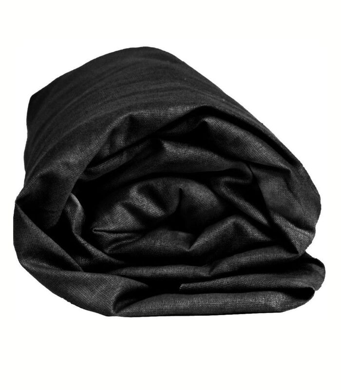 Drap-housse noir flanelle image number 2