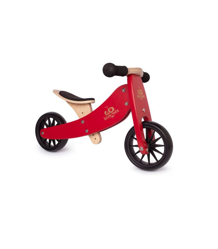 2-in-1 houten loopfiets & driewieler vanaf 1 jaar Tiny Tot - Rood image number 1