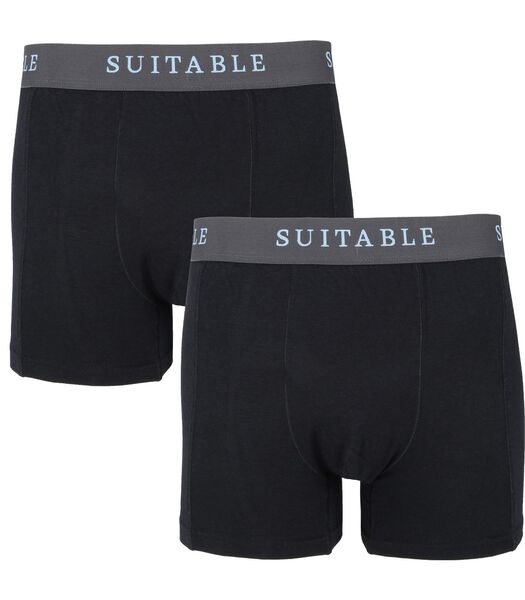 Suitable Boxer-shorts Lot de 2 Bambou Noir