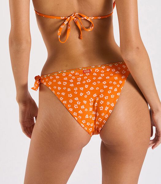 BENTA BLOOMGIRL oranje bikinibroekje met bloemenprint