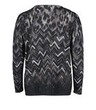 Fijngebreide trui met print image number 3