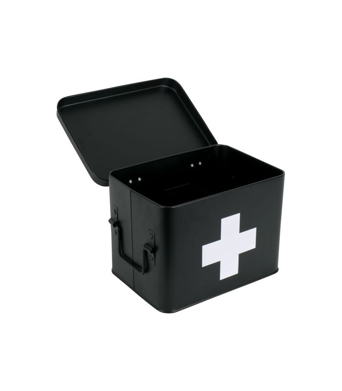 Boîte à pharmacie - Noir - 21,5x15,5x16cm image number 4