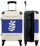 Handbagage Koffer met 4 wielen en TSA slot (Matisse - Kunst - Blad - Blauw - Abstract) image number 0