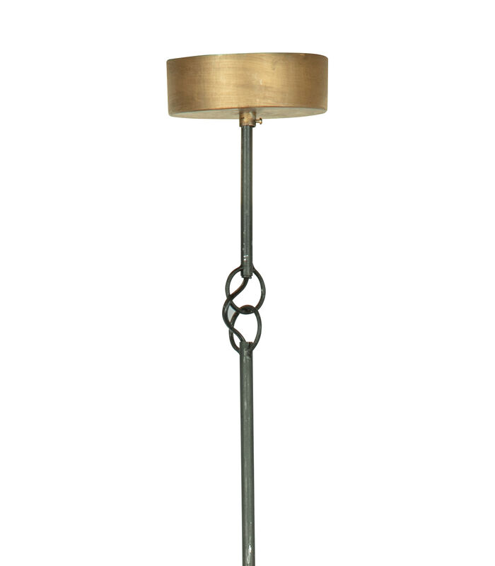 Lampe à suspension - Fer - Laiton antique - 40x48x48 cm - Moondust image number 3