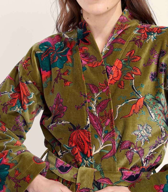 Kimono long imprimé velours lisse KIMLO image number 3