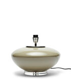 tafellamp glas, lampenvoet ovaal, laag model - Bauble - Beige image number 0