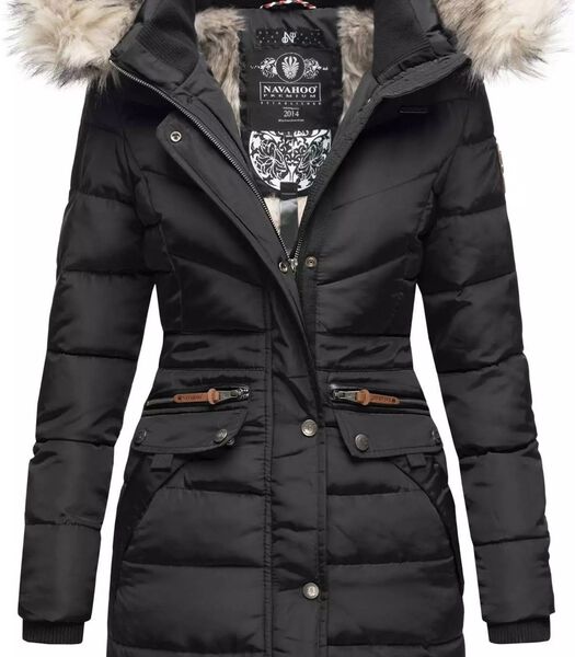 Ladies winter coat PAULA PRINCESS Navahoo Black: XXL