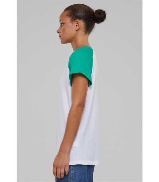 Dames-T-shirt Contrast Raglan