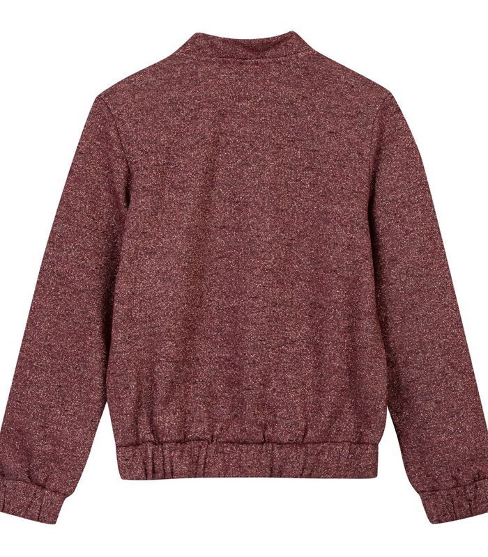 Glanzend fleece sweatshirt met knopen image number 1