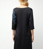 Zwarte jurk met zeefdruk LORBETHY image number 4