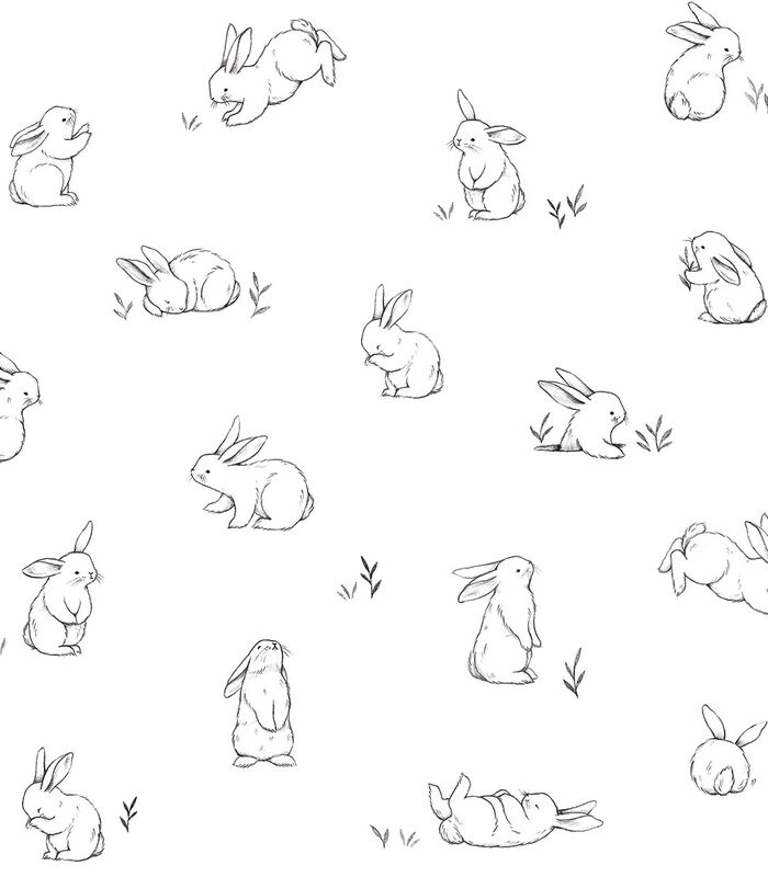 BUNNY - Papier peint lapins image number 2