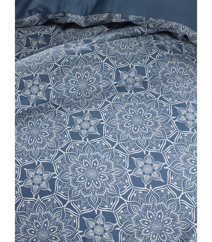 Dekbedovertrek Katoen Satijn Henna Blue Horizon image number 1