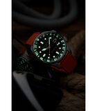 Bradner GMT Automatic- Herenhorloge - GMT uurwerk - Ronde zilverkleurige roestvrijstalen kast image number 3