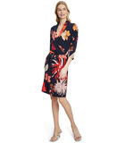 Jersey jurk met bloemenprint image number 0