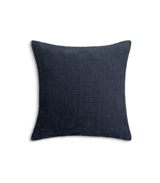Sierkussen velours panama pillow maritime blue polyester