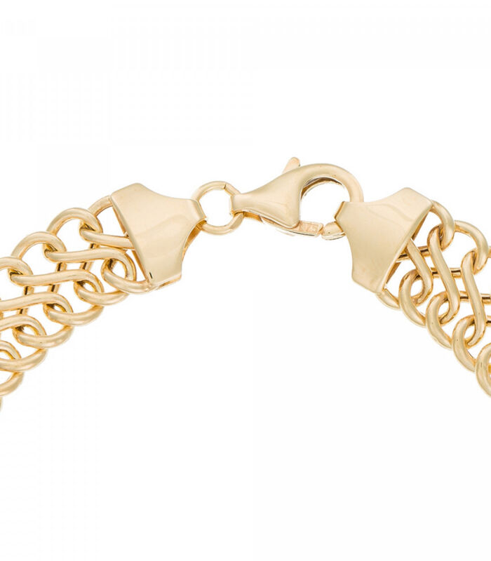 Geelgouden armband "Maille infinie creuse" image number 4