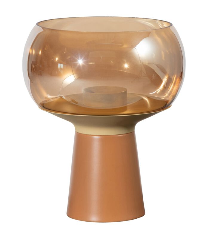 Lampe de table - Verre - Sirop - 28x24x24 cm - Mushroom image number 0