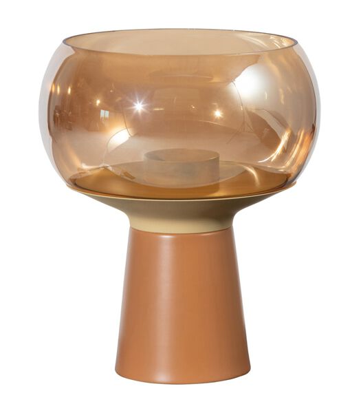 Lampe de table - Verre - Sirop - 28x24x24 cm - Mushroom