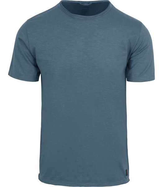 Mc Queen T-shirt Melange Mid Blauw
