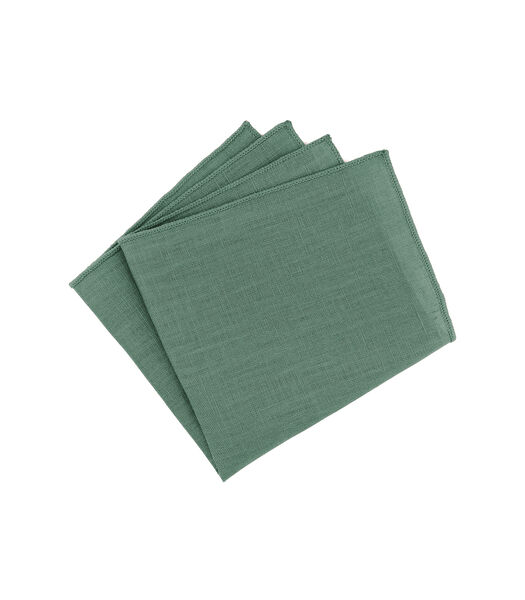 Linnen pochet sauge groen - VALLEY - Handgemaakt