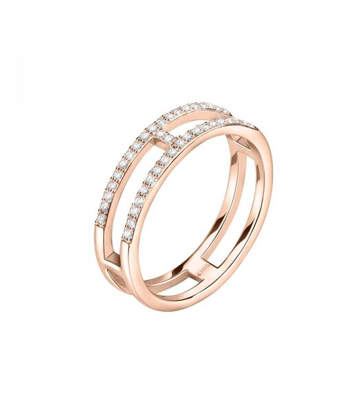 ESSENTIAL Ring Rosé zilver