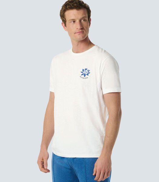 T-shirt met lotusbloemontwerp - comfort en elegante stijl Male