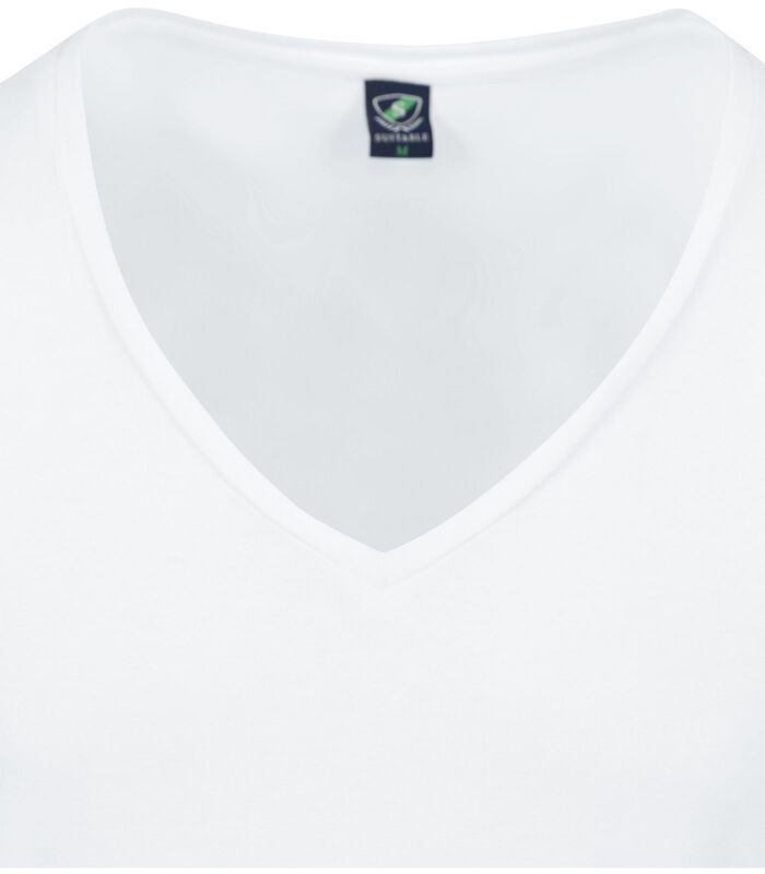 Vibamboru T-Shirt Diepe V-Hals Wit 2-Pack image number 3