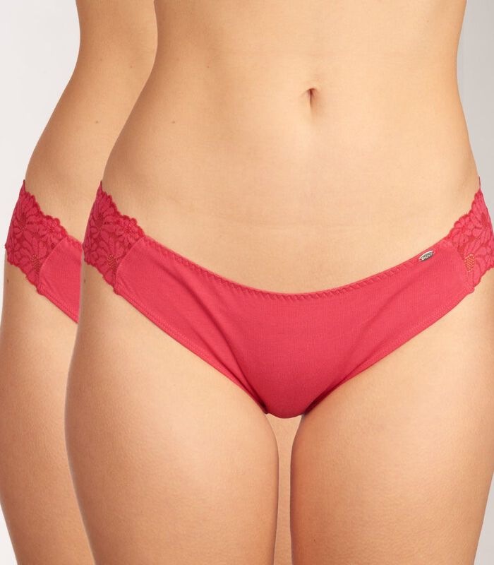 Slip 2 pack Every Day In Cottonlace Bikini Briefs image number 0
