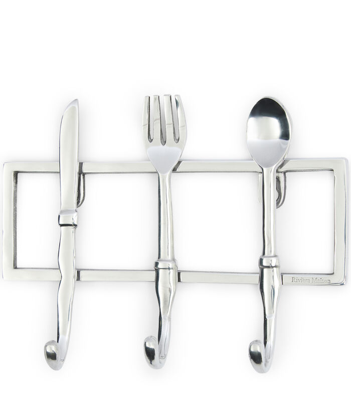 Handdoekhaakjes - Kitchen Cutlery Hook - Zilver image number 0
