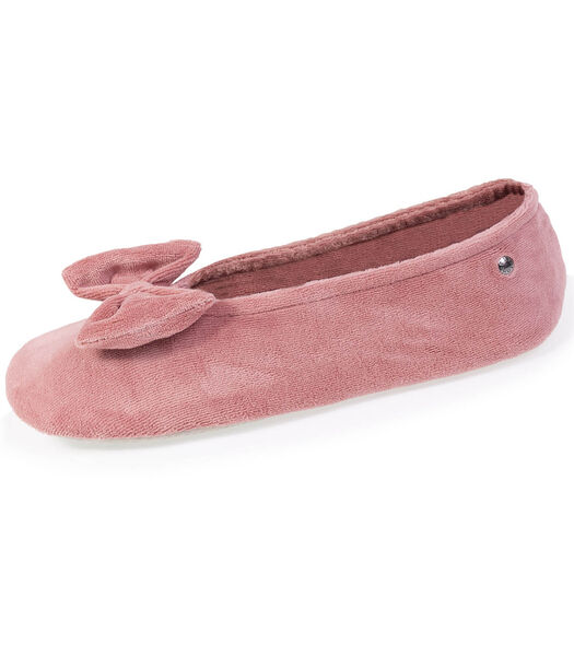 Chaussons ballerines femme noeud
