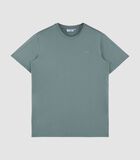 Knitted T-Shirt - Korte Mouw - Groen - Regular Fit - Excellent Katoen image number 3