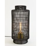 Lampe de table/Lanterne GRUARO - Fil noir antique-bronze image number 3