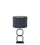 Lampe de table Lutika/Maze - Noir/Bleu - Ø30x67cm image number 0