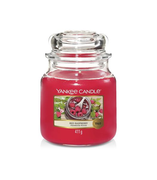 Bougie parfumée  Red Raspberry - Moyenne - 13 cm / ø 11 cm