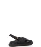 Marshmallow Quilted Black Sandalen image number 2