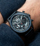 Montre homme quartz japonais chronographe - Bracelet cuir - Date et 1/2 sec - Hawker Harrier II image number 2